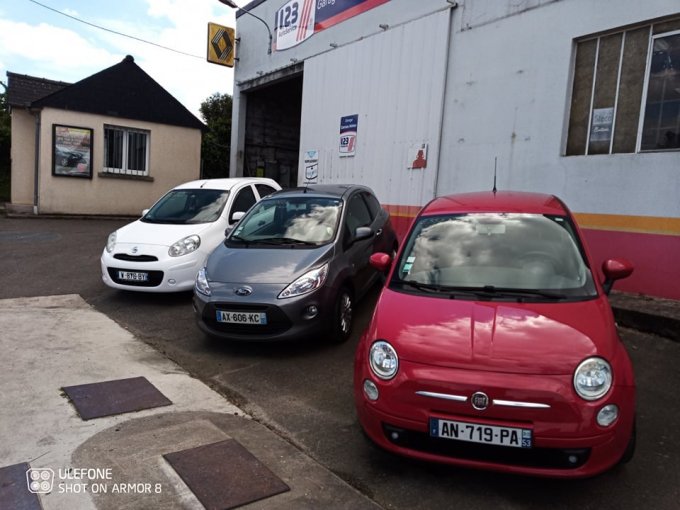 fiat 500 rouge